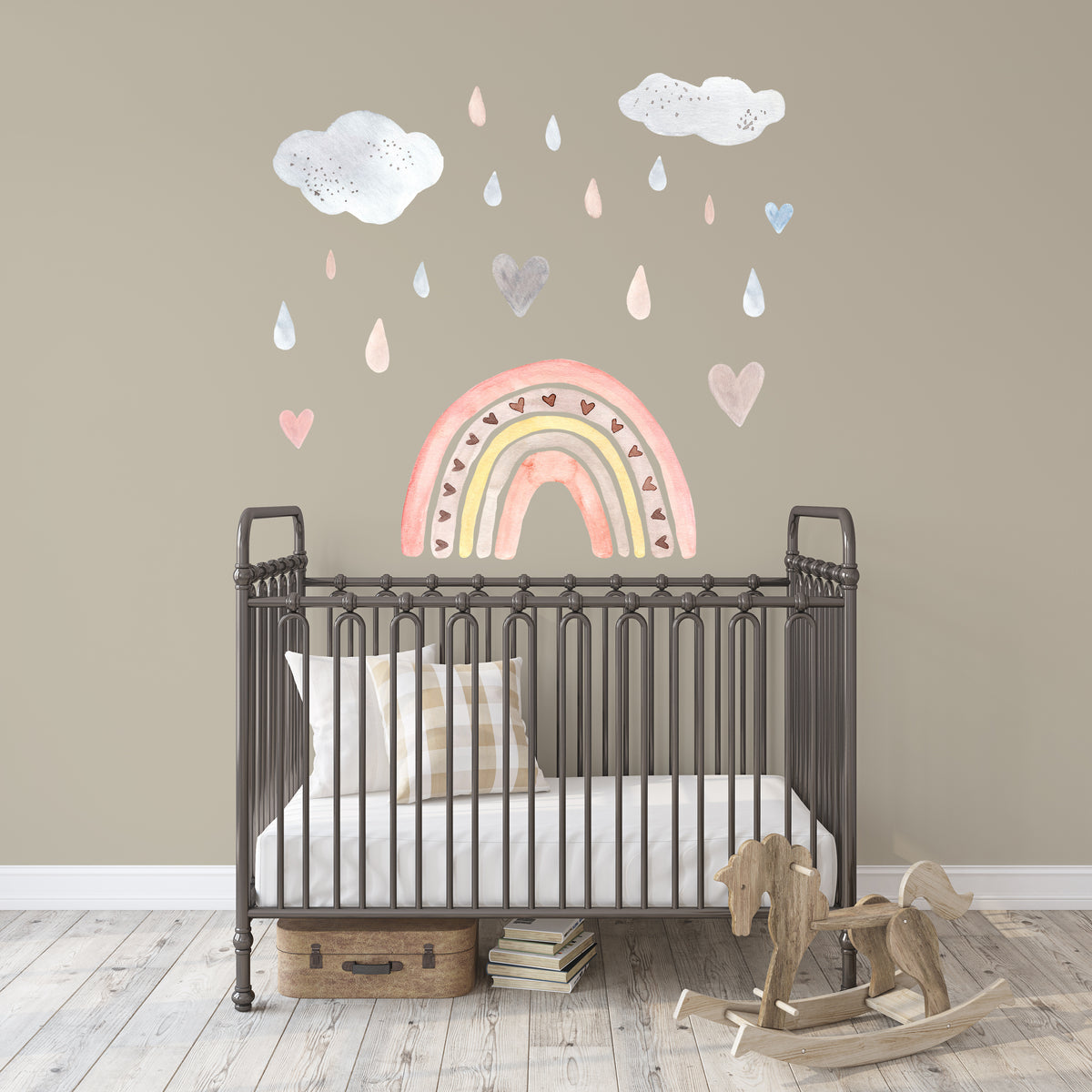 Pastel Rainbow Wall Decal Girl Nursery Decor - Bed Bath & Beyond - 34123827