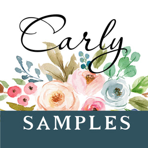 SAMPLES CARLY Watercolor Wall Decals