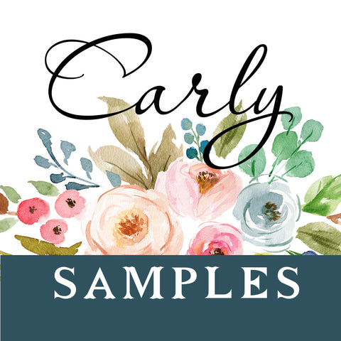 SAMPLES CARLY Watercolor Wall Decals