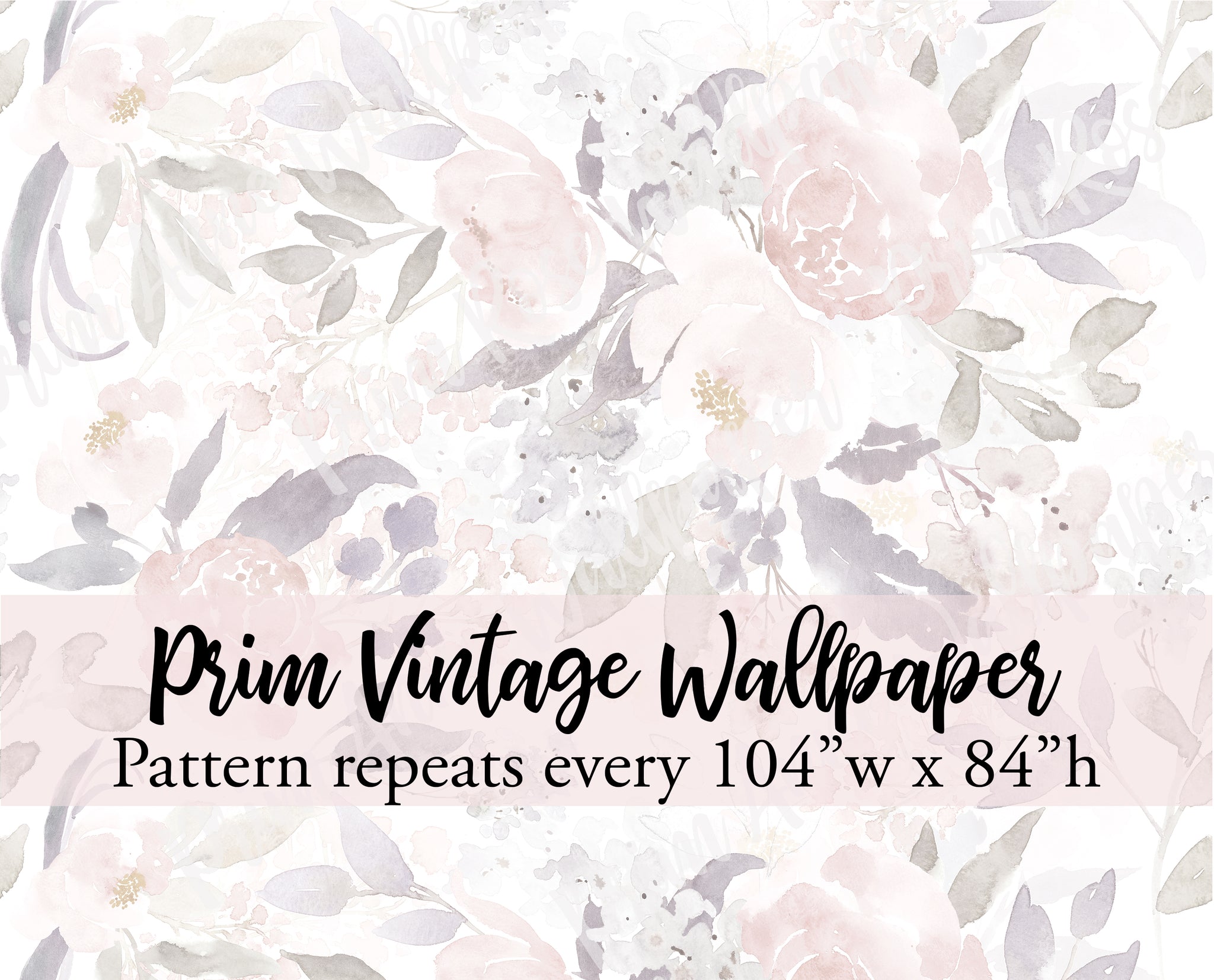 Pink Vintage Floral Wallpaper Pattern