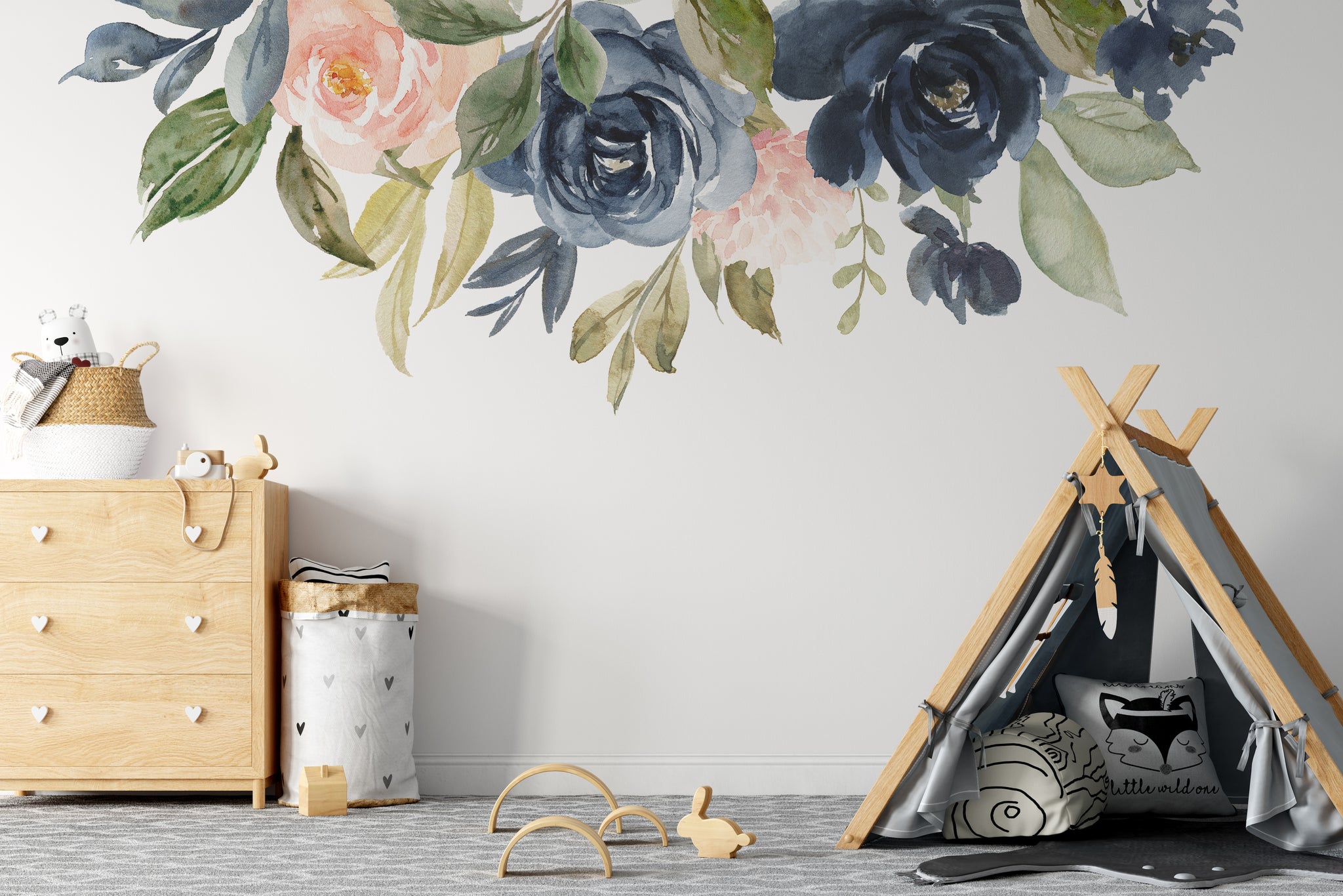 Retailer Vintage Floral Wall Decals