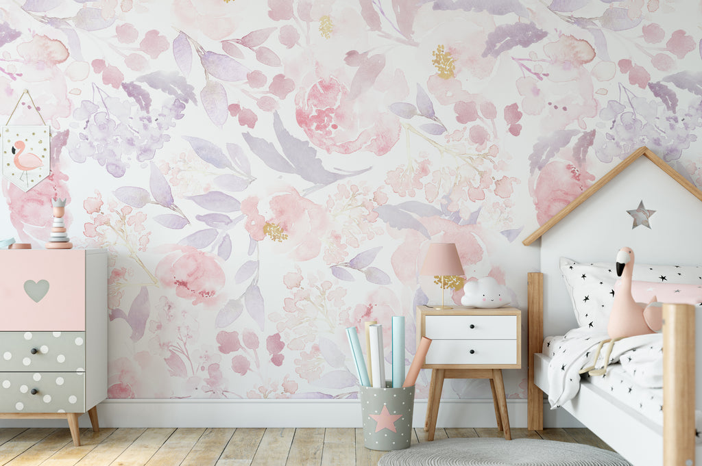 Wallpaper Inspiration  Baby Girls Nursery  Jasmine Galle