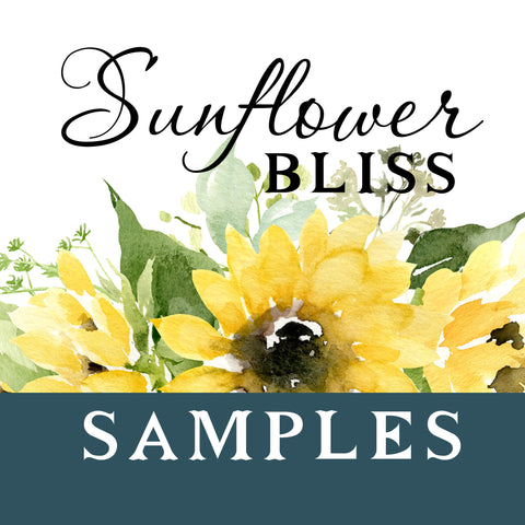 SAMPLES Sunflower Bliss Watercolor Wall Decals