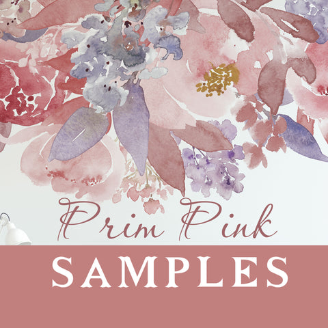 SAMPLES PRIM PINK Watercolor Wall Decals